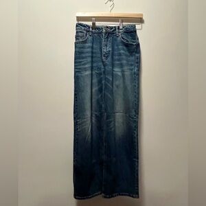 iF Women’s Wide-Leg Jeans | Size 25 | Vintage Y2K Style | Medium Wash